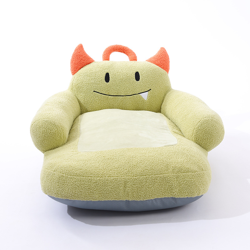Green Monster Stuffed Soft Plush Pet Supply Dog Cat Factory Custom Wholesale Sofa Bed