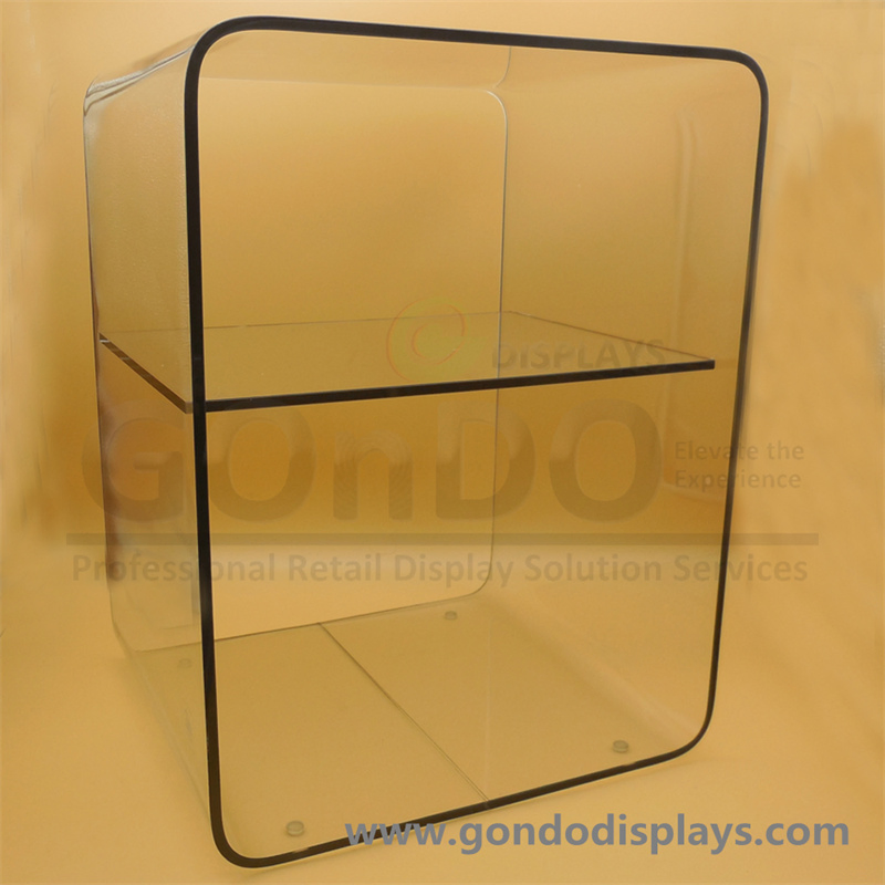 New Premium Lucite Custom Big Cats Sleeping Square Dog Sofa Clear Acrylic Pet Bed and Bowl Feeder