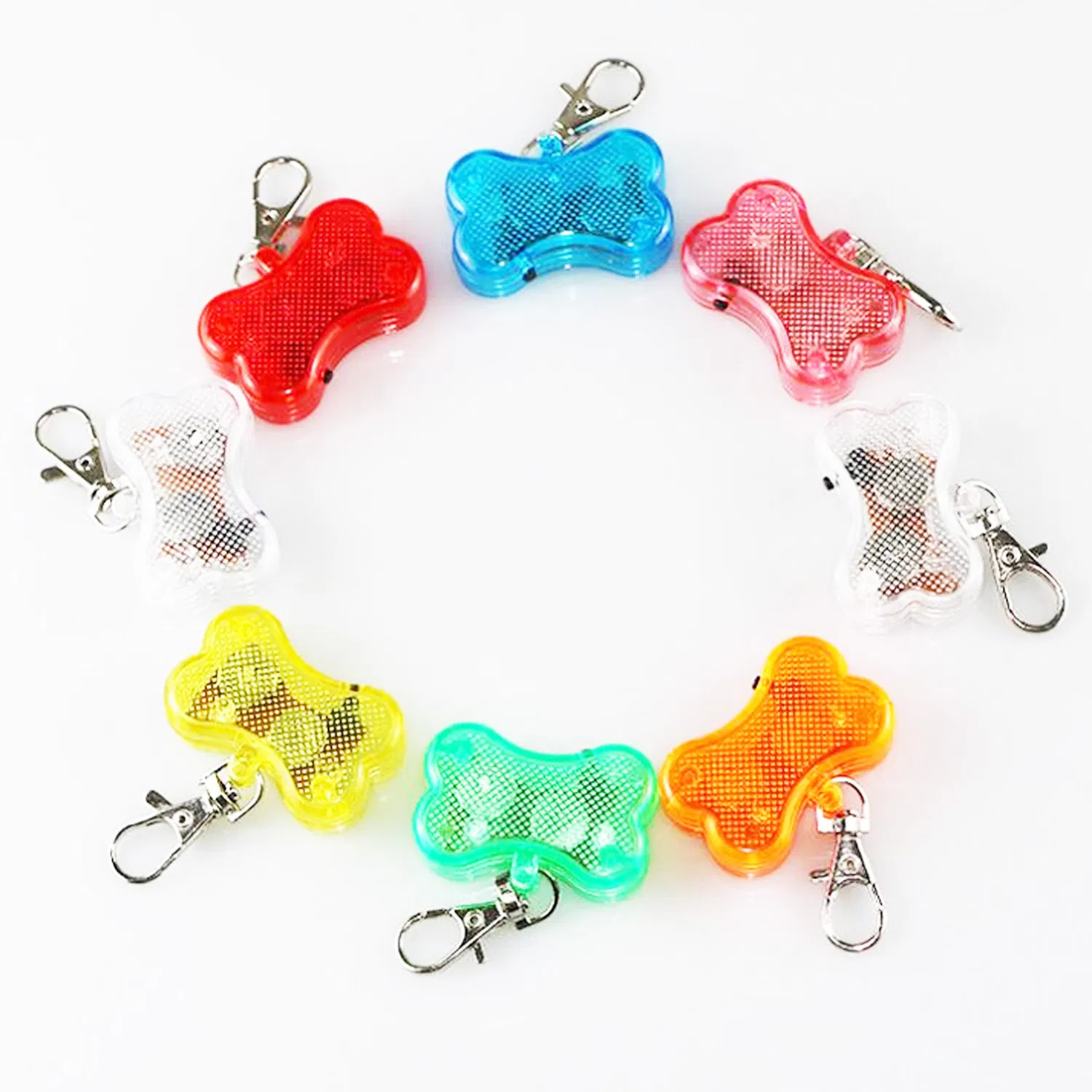 LED Light up Pet Pendant Pendant Small Bone Luminous Pendant