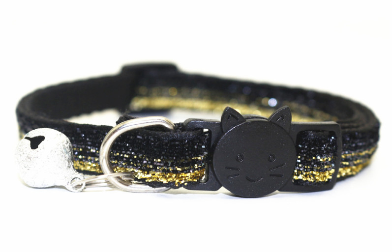 Hot Selling Adjustable Bling Nylon Pet Dog Collar, Small Dog Necklace