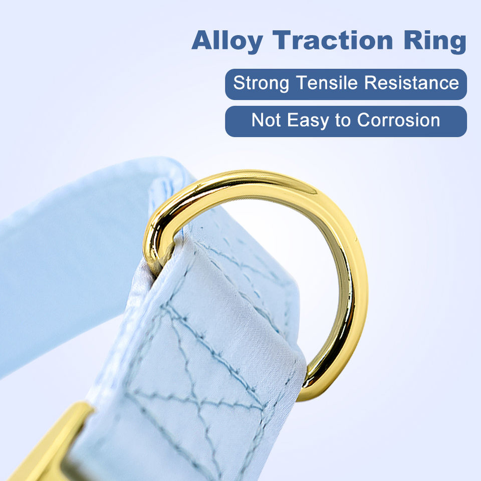 Personalized Dog Collar with Name Plate Adjustable Tough Nylon Customized Number Engraved ID Collar on The Metal Plate Buckle