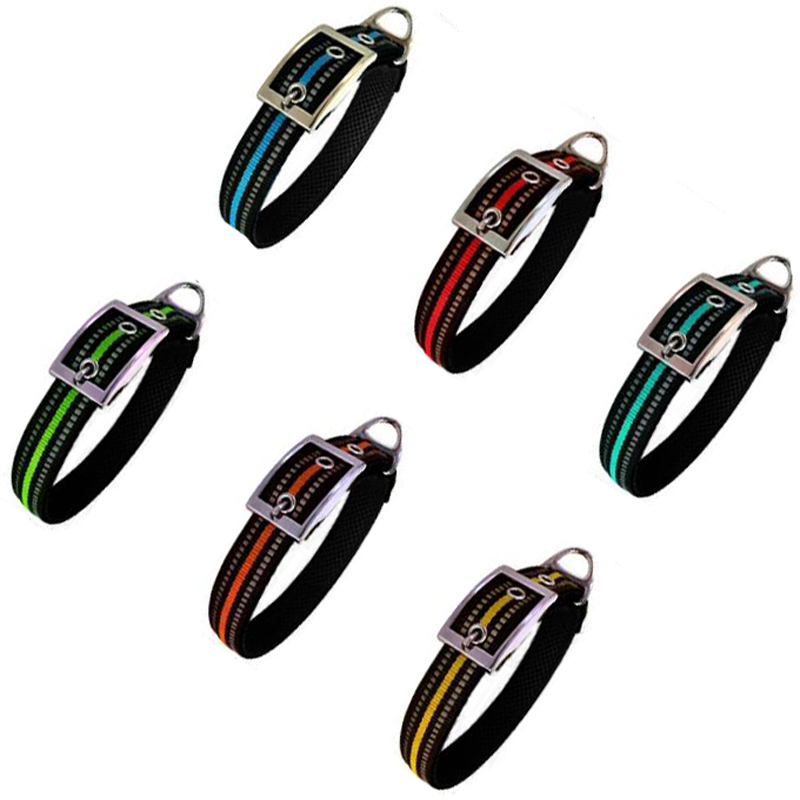 Customized Reflective Breathable Stripe Pet Cat Dog Collar