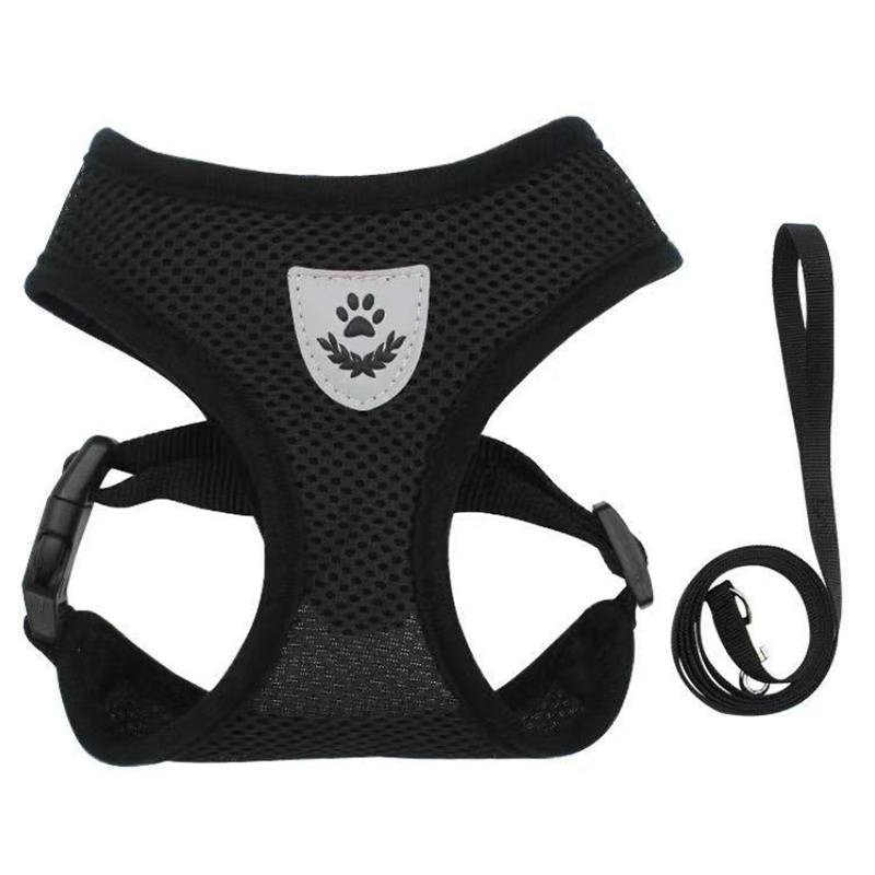 High Quality Adjustable Pet Dog Chest Harness with Leash for Small Dog Supplies