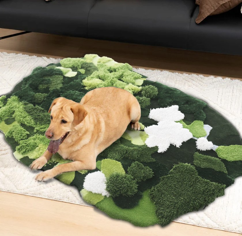 Luxury Soft Wool Pet Dog Hand Tufted Mat Warm Pet Bed in Winter