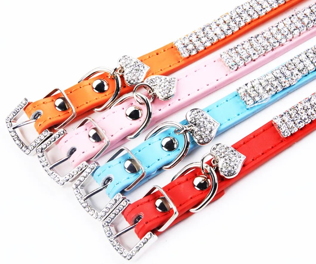Adjustable PU Leather Pet Dog Collar 14