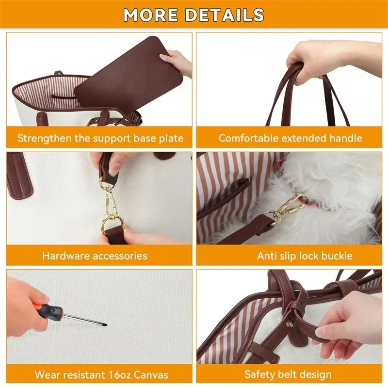 Pet Travel Carrier Bag Detail 8