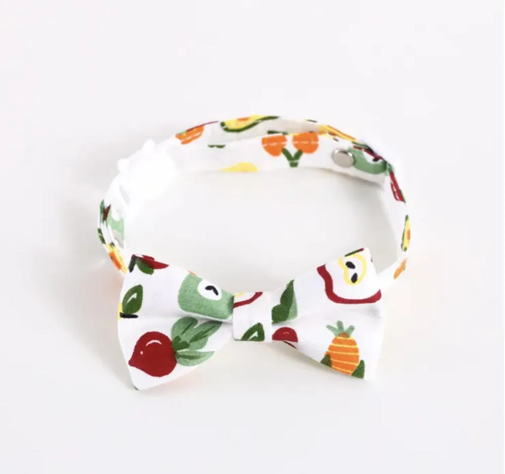 Cat Bow Tie Collar Print 11