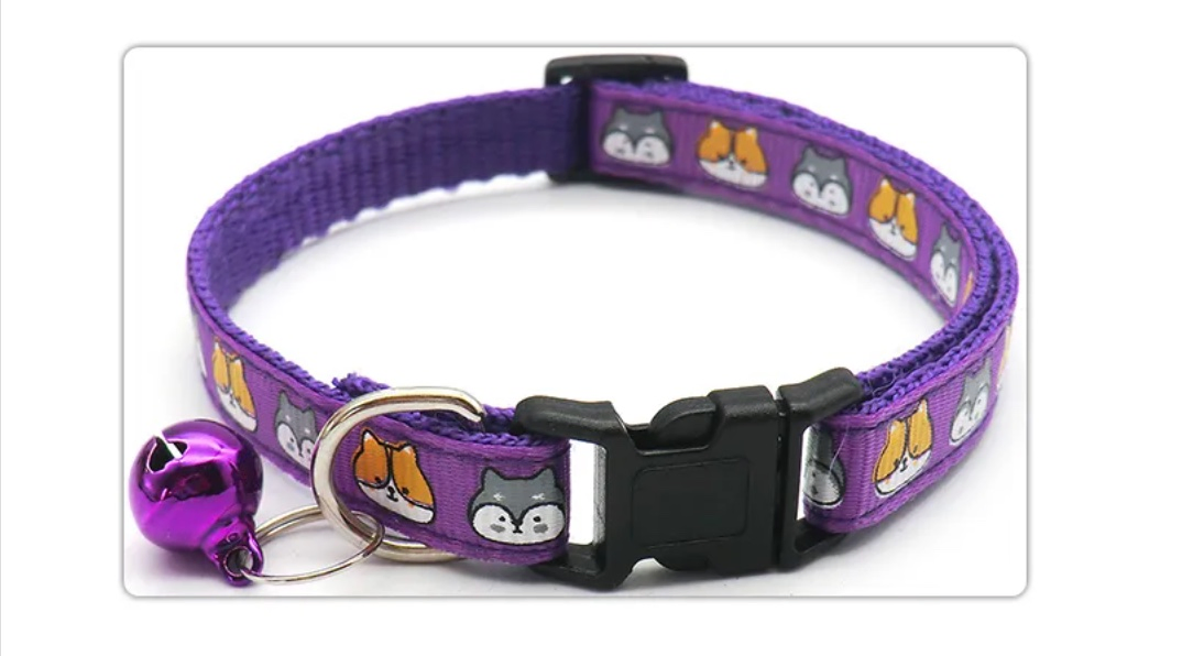 Customized Luxury Pet Collar Adjustable Cartoon Pattern Collar