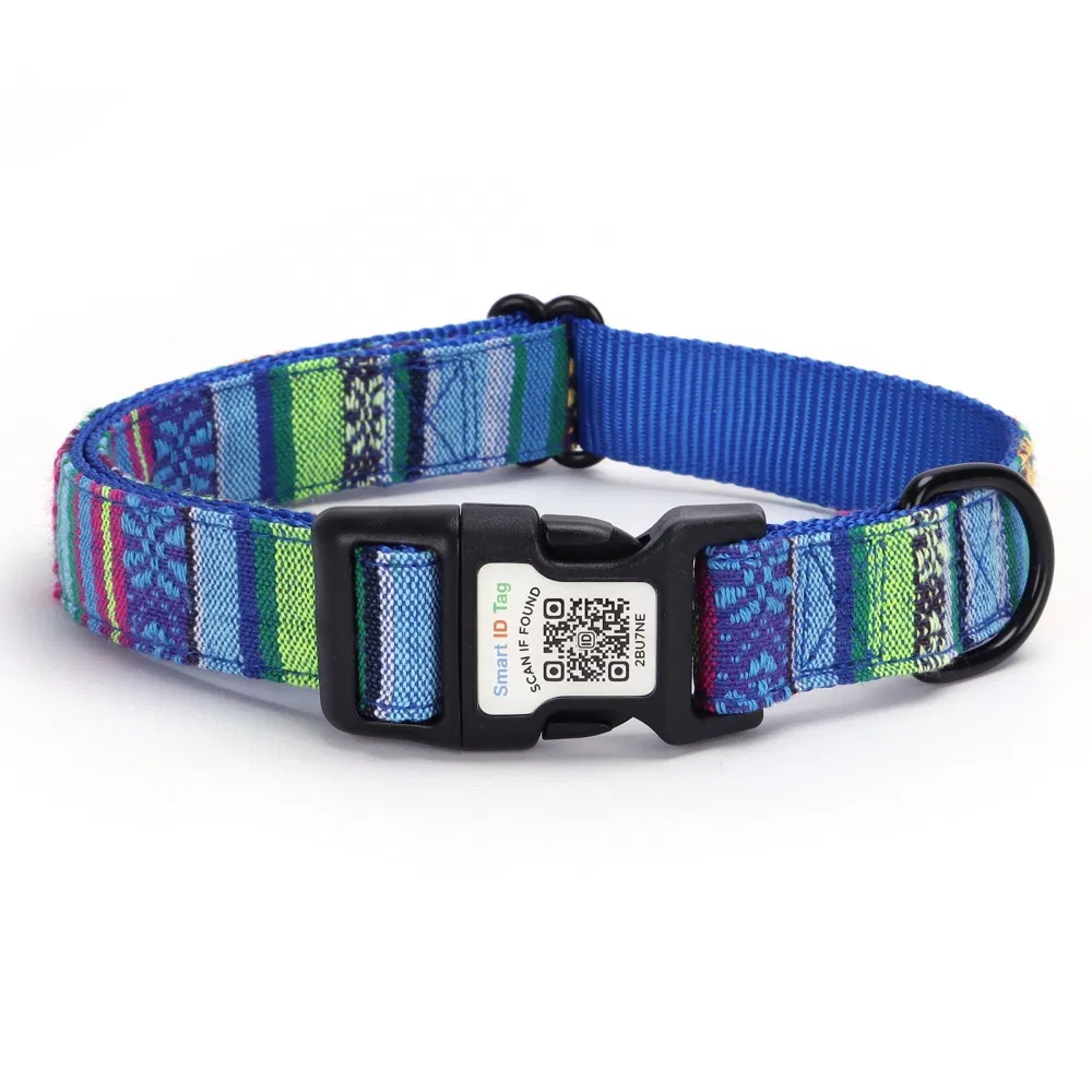 Qr Code Dog Collar Personalized Pet Name and Phone Number Electronic Pet Product Factory Custom Bulk Order for Smart ID Tag and Smart Pet Collar