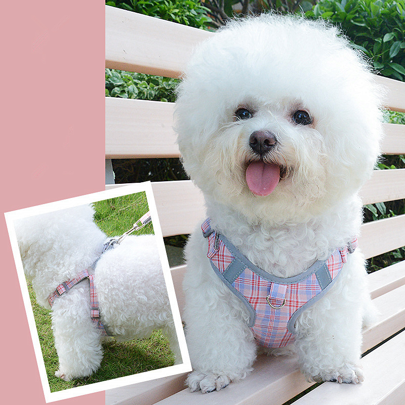 Wholesale Pet Dog Harness Vest and Leash Set-Adjustable Training Reflective Dog Harness