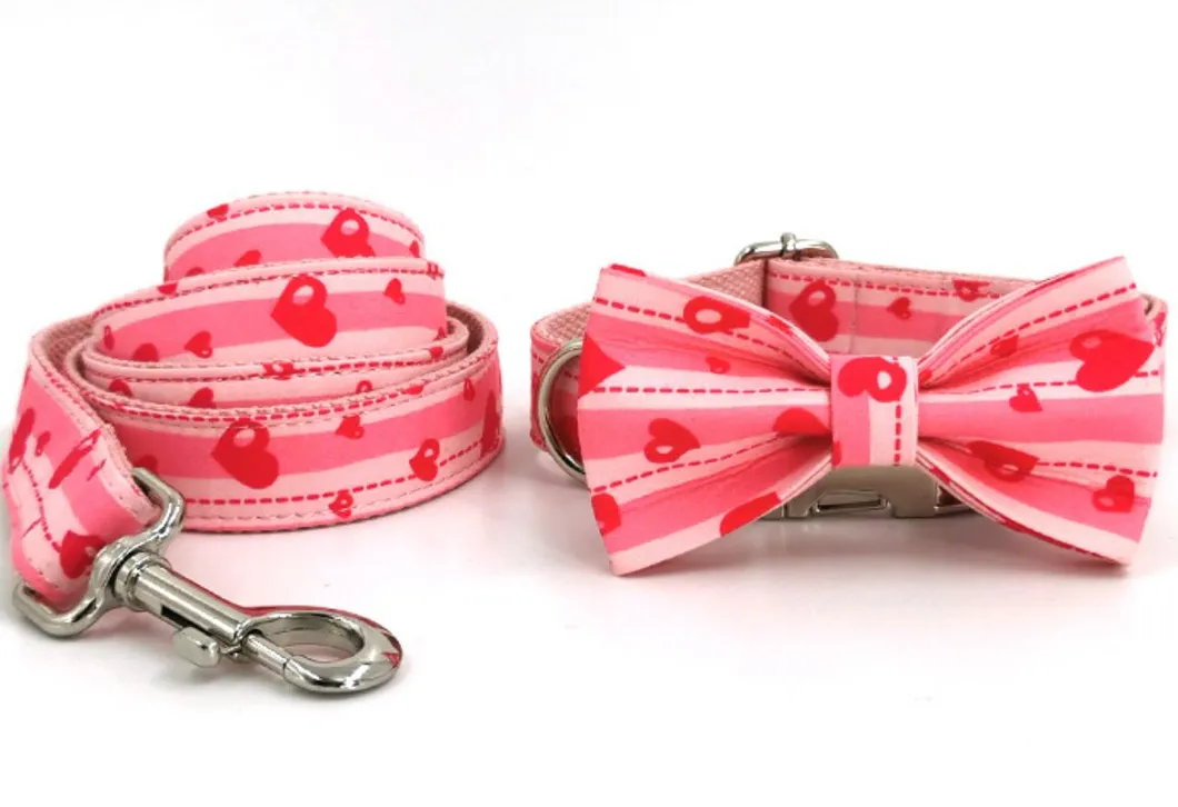Dog Dots Bowknot Collar 10
