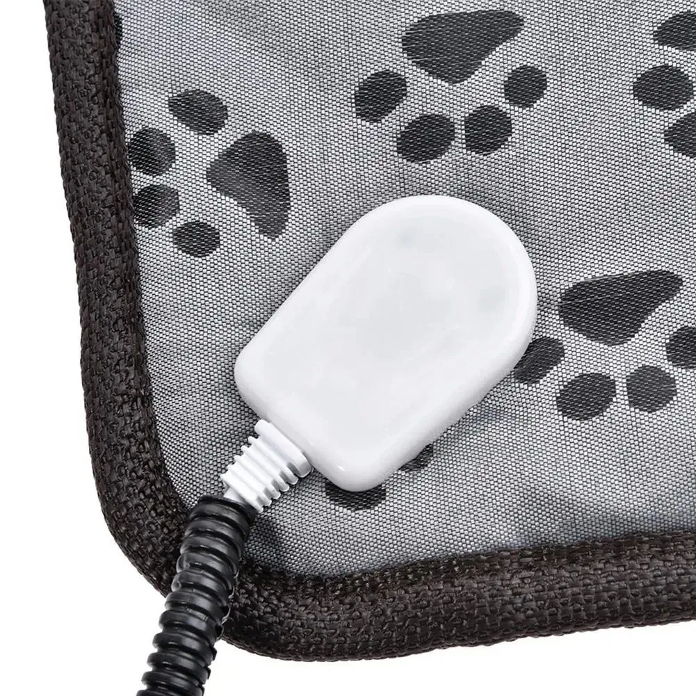 Adjustable Heating Pad Blanket Dog Cat Puppy Mat Bed Pet Electric Warmer Pad Power-off Protection Waterproof Bite-Resistant Wire