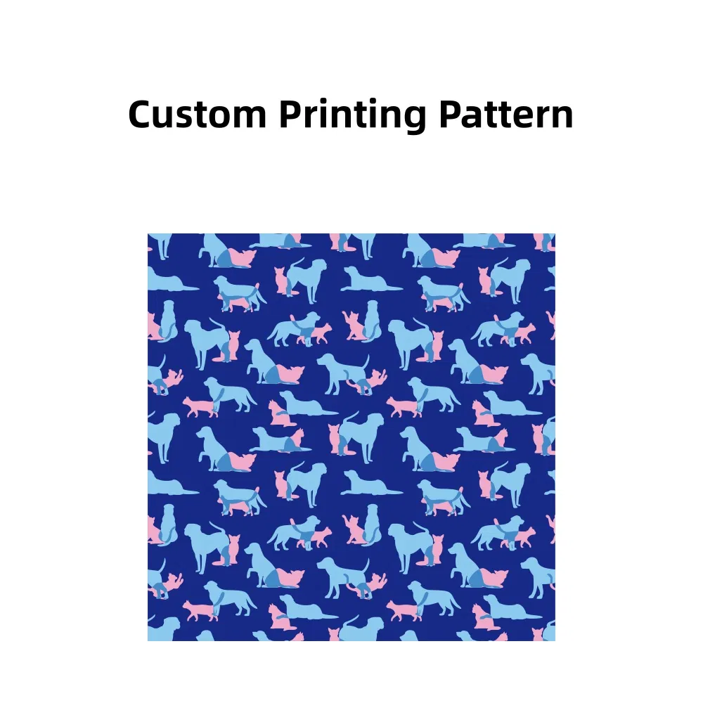 Pet Gear Supplier Personalized Pet Collar Bandanas Breathable Fabric Adjustable Buckle Custom Printing Pattern Cute Dog Bandanas Collar