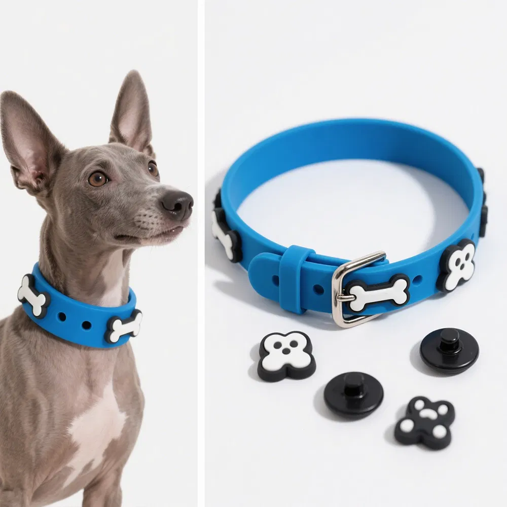 Custom PVC Pet Collar Charms for Promotional &amp; Event Use OEM Wholesale