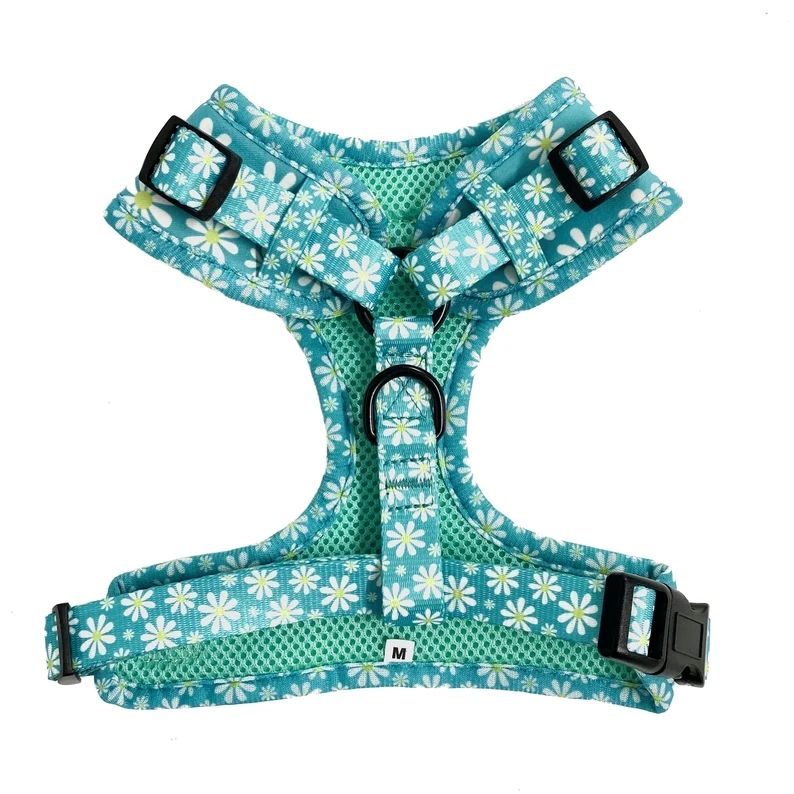 Hanyang Free Samples OEM Custom Design Soft Pet Harness Fashion Sublimation Neoprene Adjustable Dog Harness