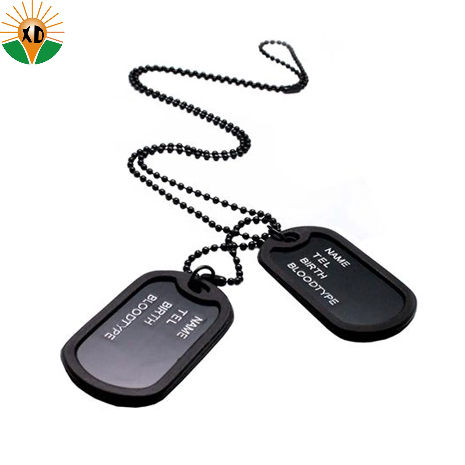 Moissanite Pendant Slide on Dog Tags Iron Blank Custom Logo Metal Crafts UK Dog Tag