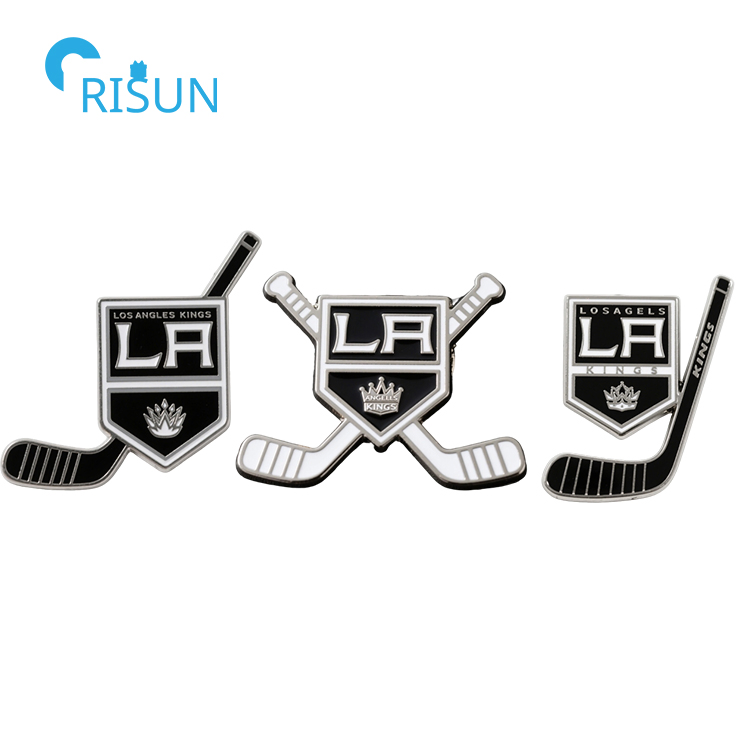 NFL Hockey Team Los Angeles La Kings Tie Tack Pin Earring Necklace Cufflink Tie Clip Bar Refrigerator Magnet Keychain Keyring Badge Enamel Lapel Pin Set