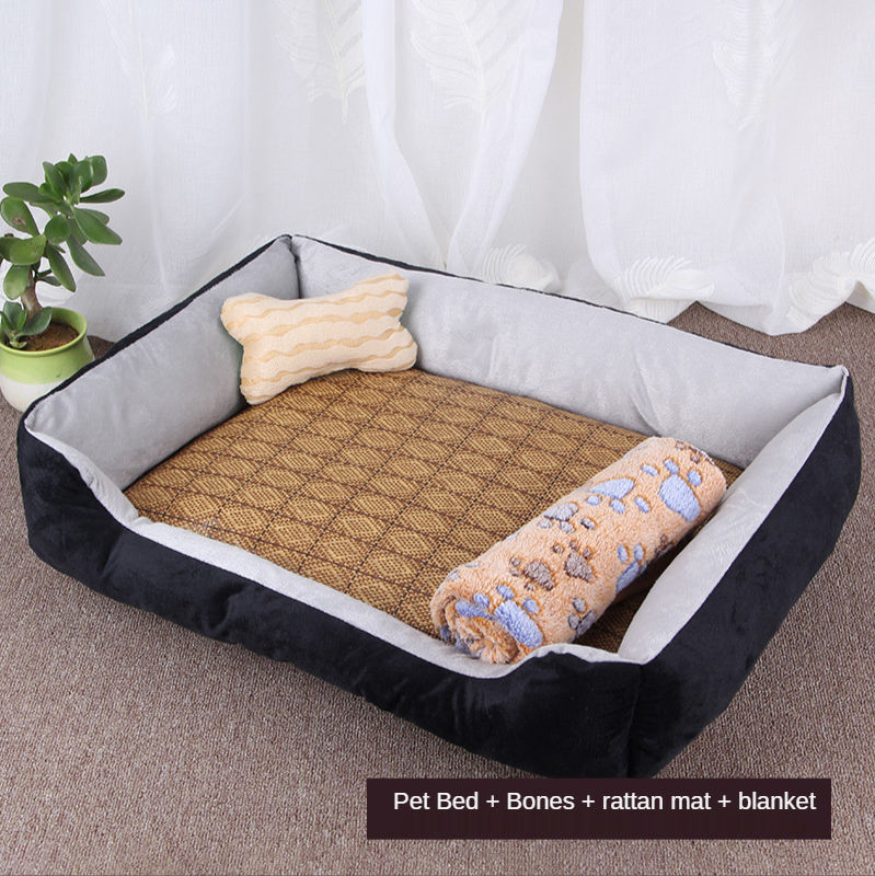 Sofa Dog Bed Luxury Dog Bed Crate Mat Soft Plush Calming Pet Mattress