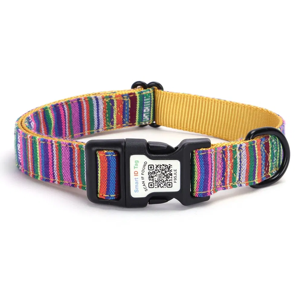 Qr Code Dog Collar Personalized Pet Name and Phone Number Electronic Pet Product Factory Custom Bulk Order for Smart ID Tag and Smart Pet Collar