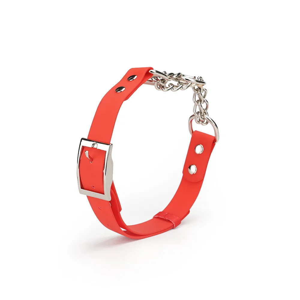 Custom PVC Waterproof Anti Break Free Anti-Bite Adjustable Dog Collar with Leash