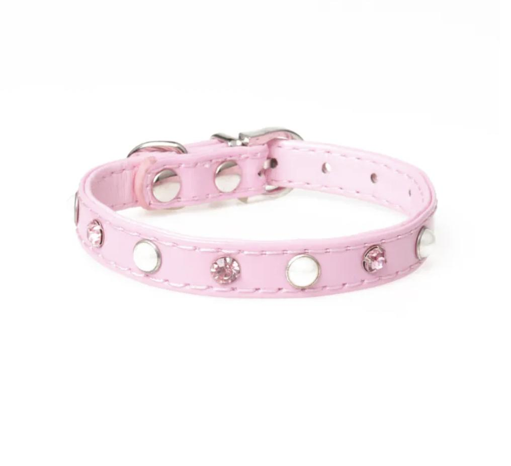 Luxury Pet Jewelry Bling Dogs Accessories Pearl Necklace Rhinestone Crystal Pet Cat Collar