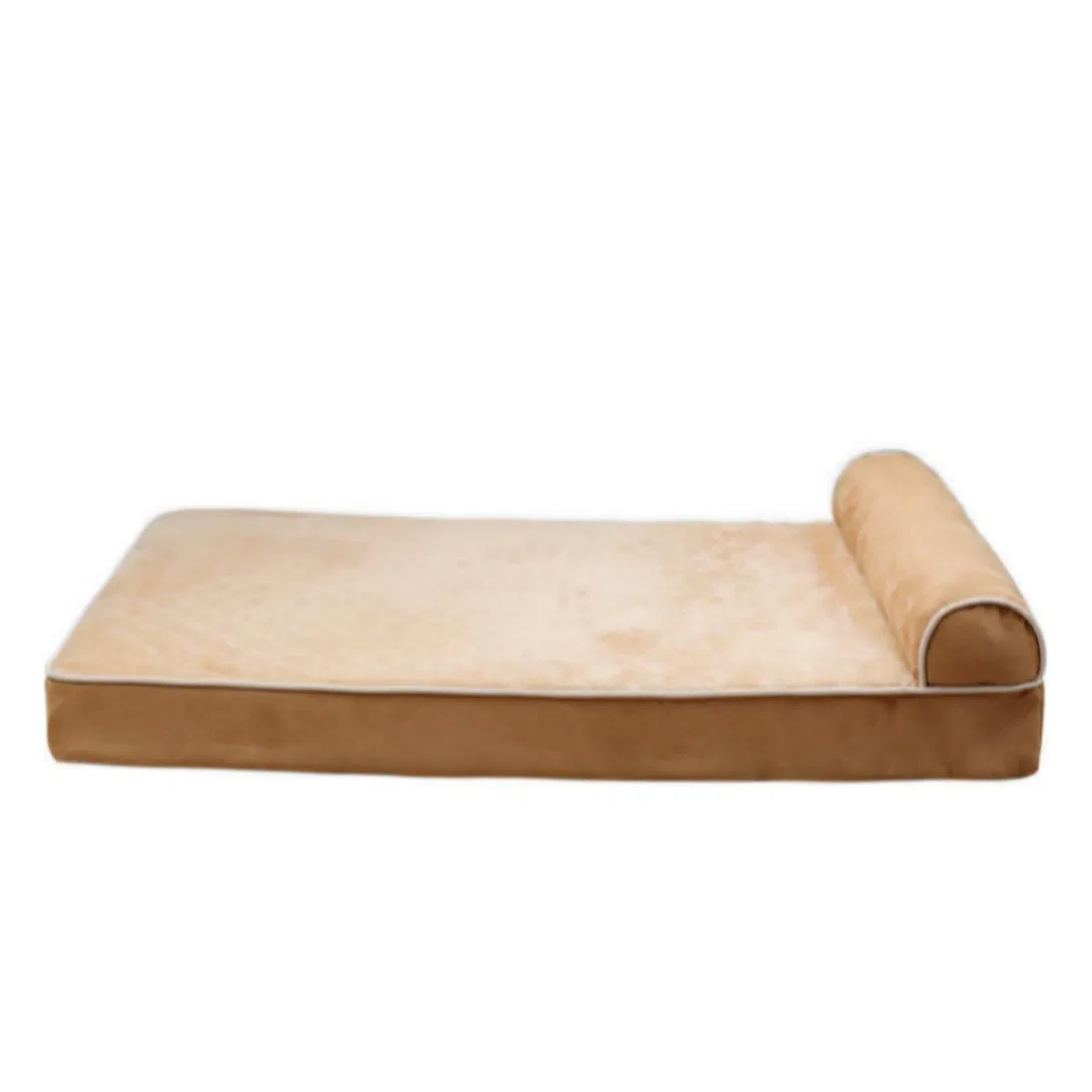 Anti Anxiety Dog Bed with a Gently Raised Rim Provides a Secure Enclosed Feeling for Stressed Pets