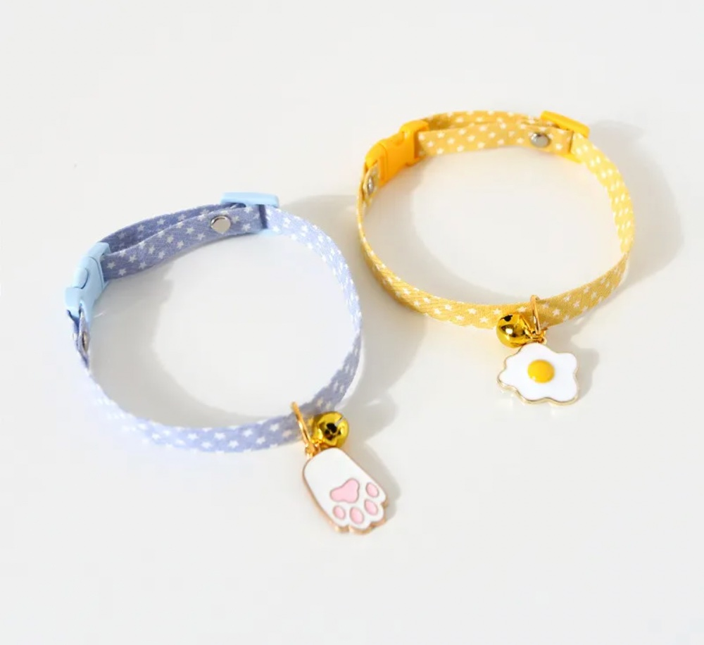 Hot Sale Luxury Cute Breakaway Adjustable Safety Small Pet Neck Lace Cat Kitten Buckle Collar with Bell