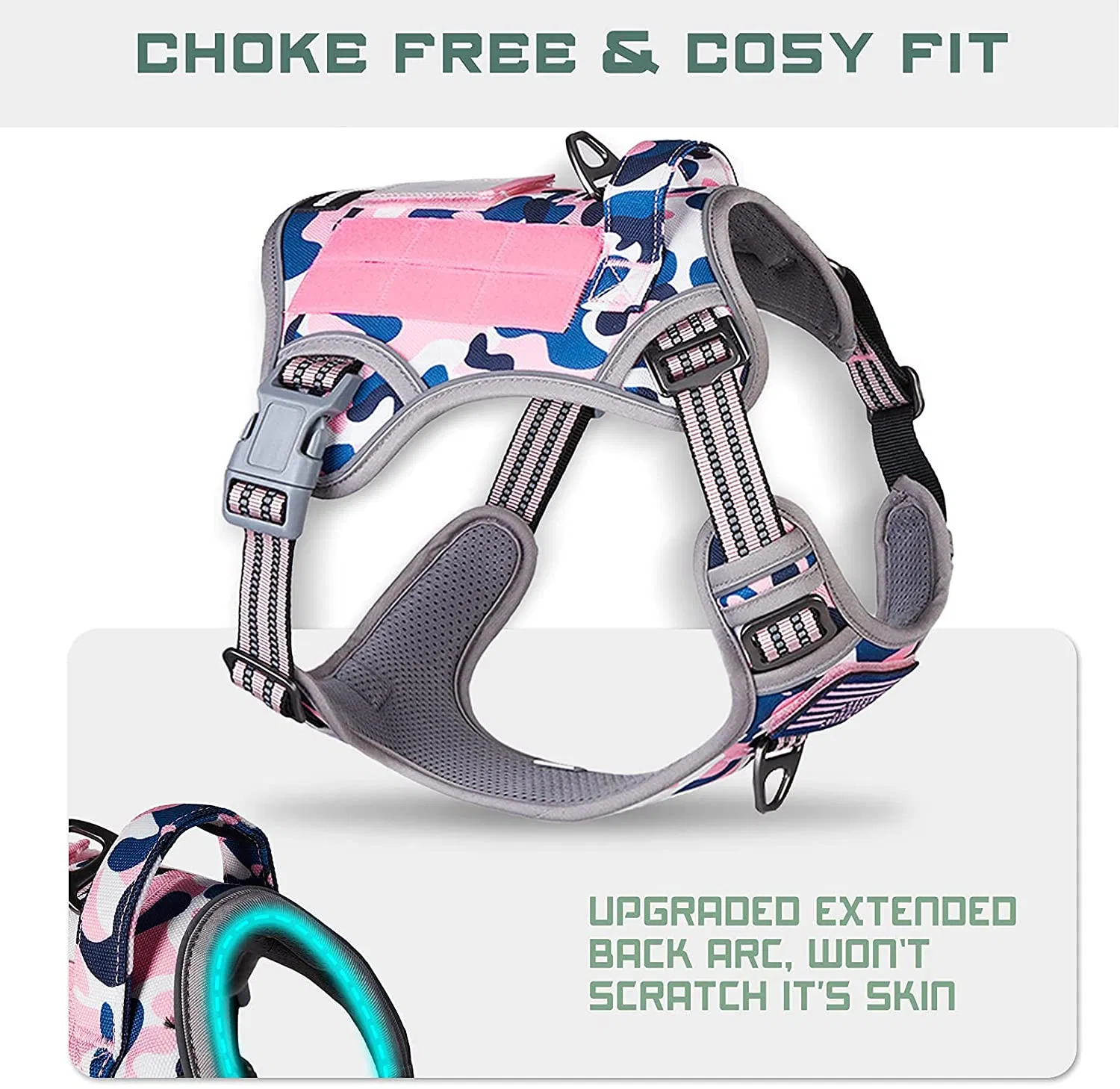 ODM Adjustable Soft Padded K9 Dog Vest Pet Supply Dog Harness