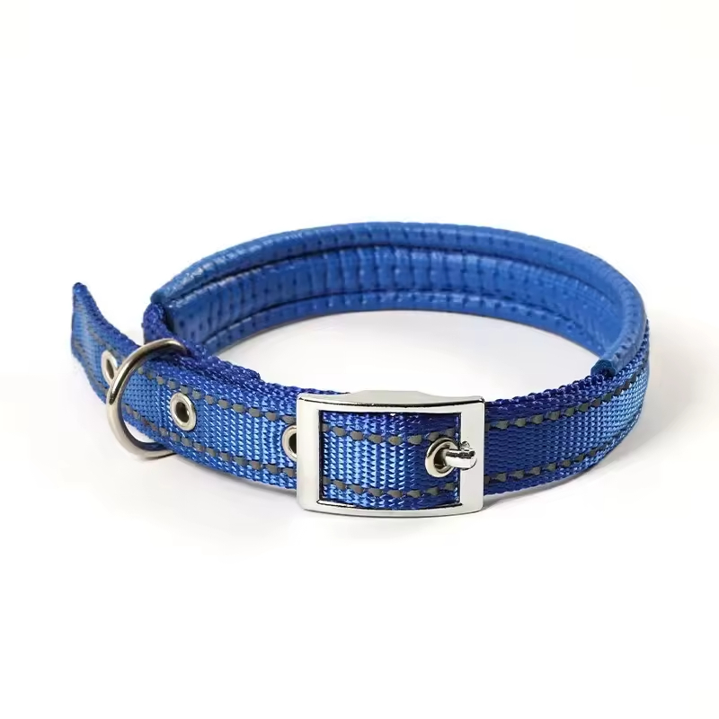 Solid Pattern Buckle Personalized Classic Simple Safety Reflective Pet Collar