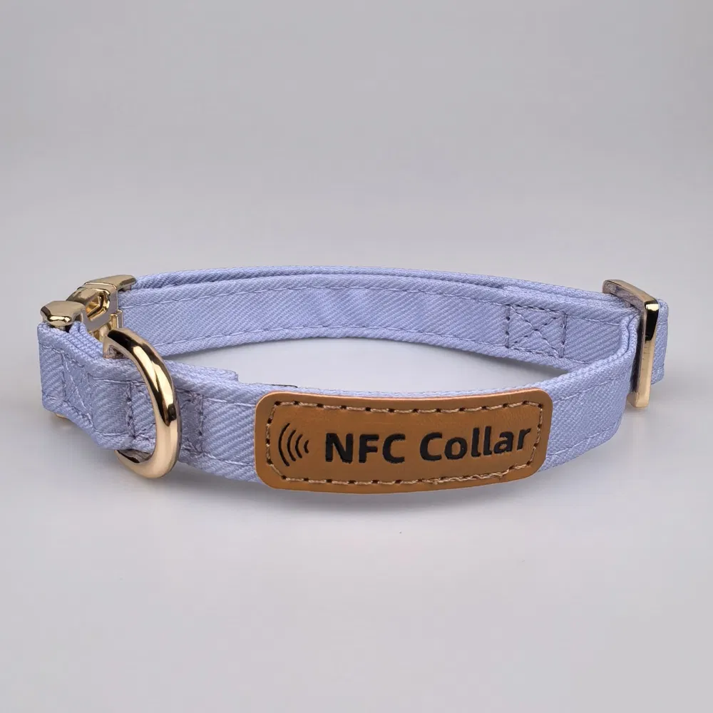 NFC Pet Collar Electronic Smart Pet Products Manufacturer Offer Custom Qr Code ID Tag for Dogs Cats Personalized NFC Dog Collar