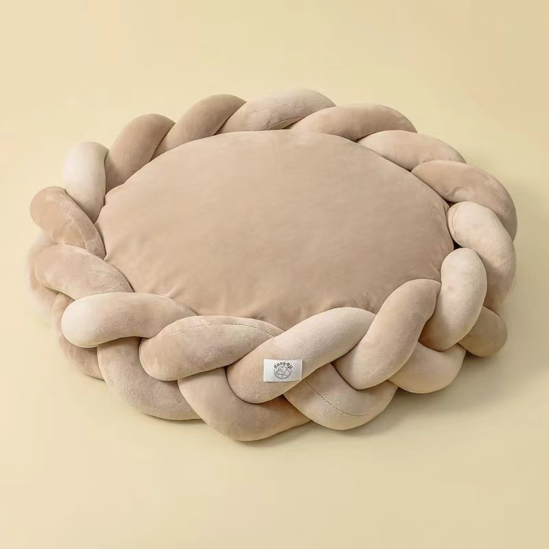 New Design Handmade Luxury Sofa Kennel Removable Cozy Round Sponge Pet Dog Cat Bed