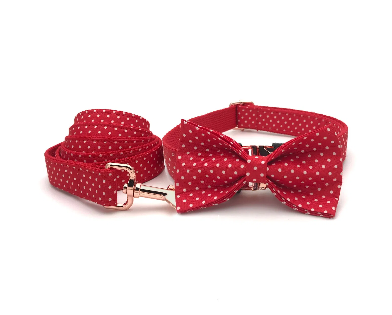 Hanyang Wholesale Personalized Quick Release Pet Collars Leash Set for Small/Medium/Large-Dogs with Cute Bowknot