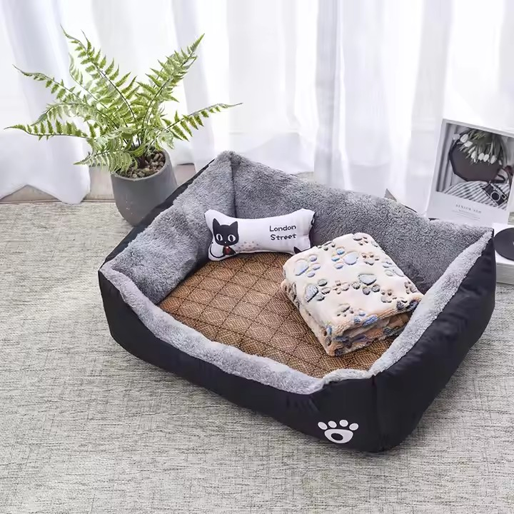 High-Quality Non-Slip Breathable Pet Calming Anti-Anxiety Winter Waterproof Comfortable Dog Cat Pet Sofa Kennel Bed
