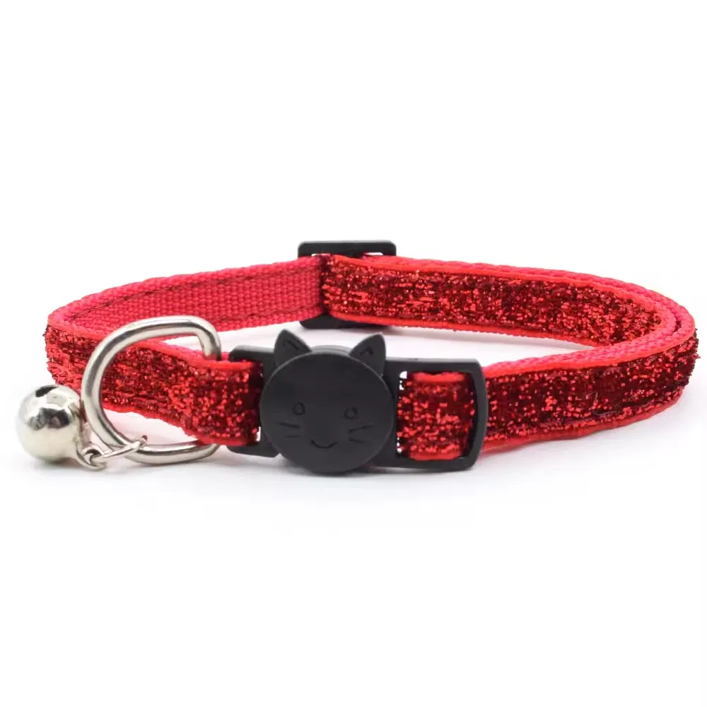 Charming Shiny Pet Accessories Pet Collars with Bells for Kittens and Puppies