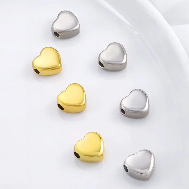 Stainless Steel Heart Bead 5