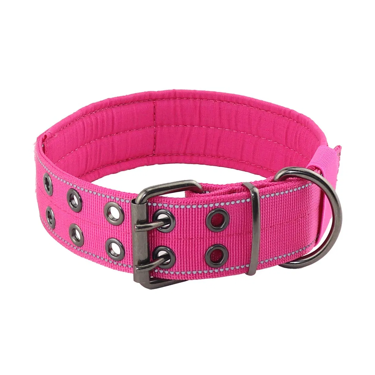 Custom OEM Heavy Duty Colorful Nylon Red Reflective Dog Collar for Dog Pet Supplier