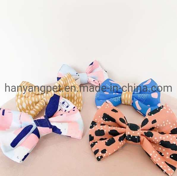 Hanyang OEM Pet Accessories Pet Product Custom OEM Bow Tie Dog Cat Bowtie Dog Collar