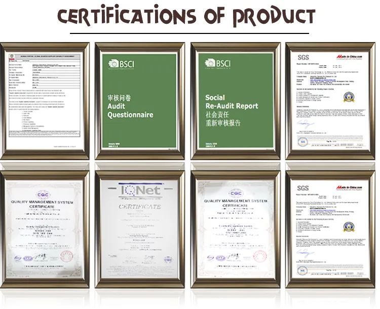 Product Certifications