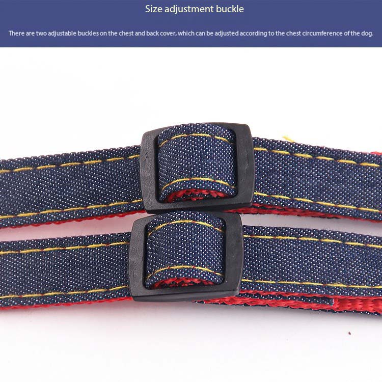 Pet Harness Collar and Leash Set, All-in-One Reflective Dog Harness No Pull with Adjustable Buckles for Puppies