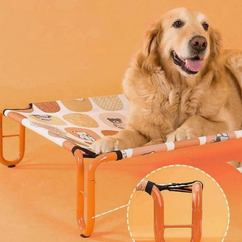 Portable Outdoor Camping Raised Pet Waterproof Cooling Elevated Dog Bed