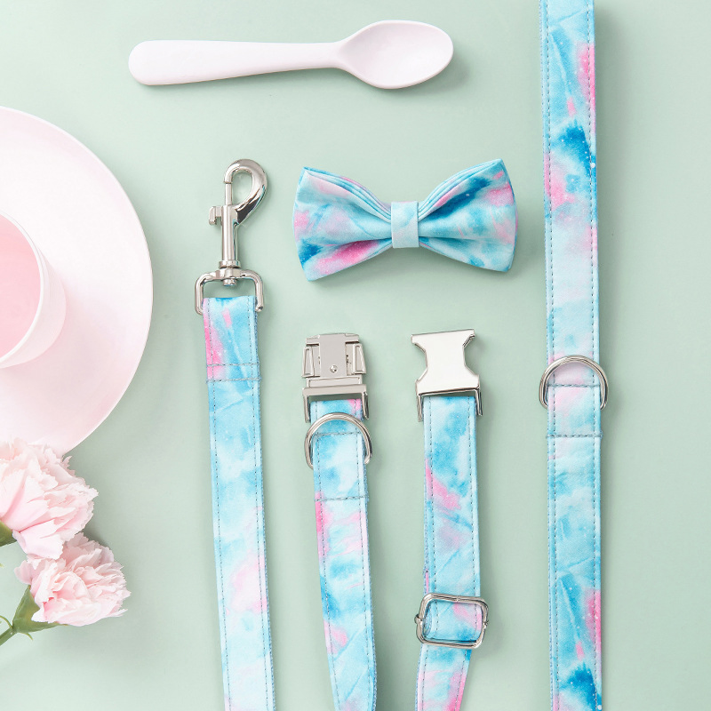 Pet Products Nylon Dog Collars Design Pet Bowknot Leash