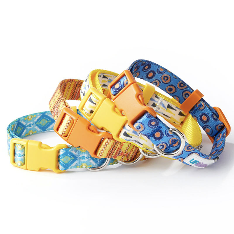 Custom Luxury Designer Soft Adjustable Comfort Fashion Quick Release Pet Dog Collar