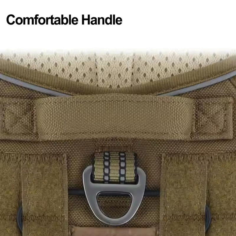 Reflective No Pulling Pet Vest Leash Outdoor Tactical Dog Training Harness (CFPTS25009)