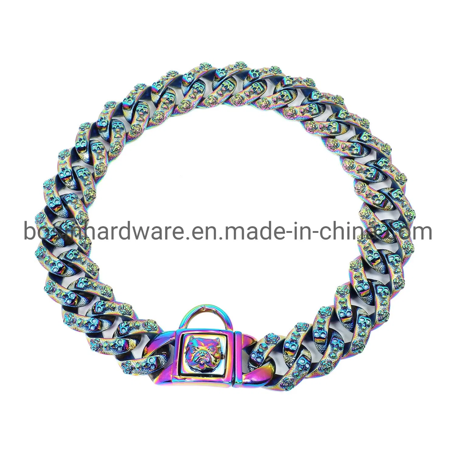 Personalized Stainless Steel Pet Chain Dog Collar