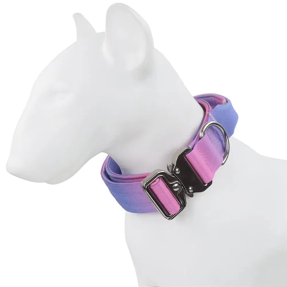 Adjustable Combat Gradient Dog Collar Breathable Soft Cosy Mesh Padded Washable Nylon Collar for Small/Medium/Large Dogs