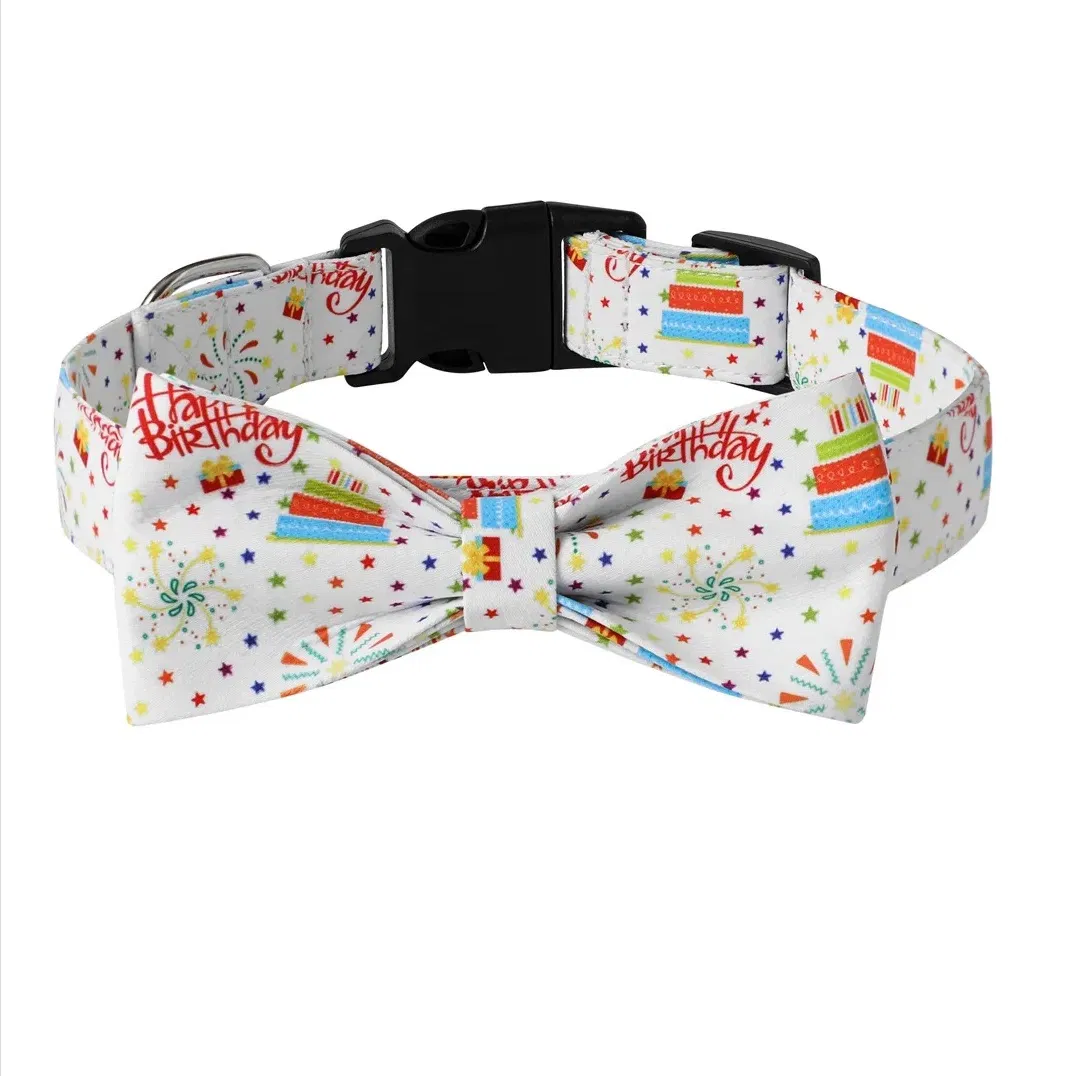 Pet Supplies Birthday Gift Dog Collar Bandana Set Adjustable Pet Collar