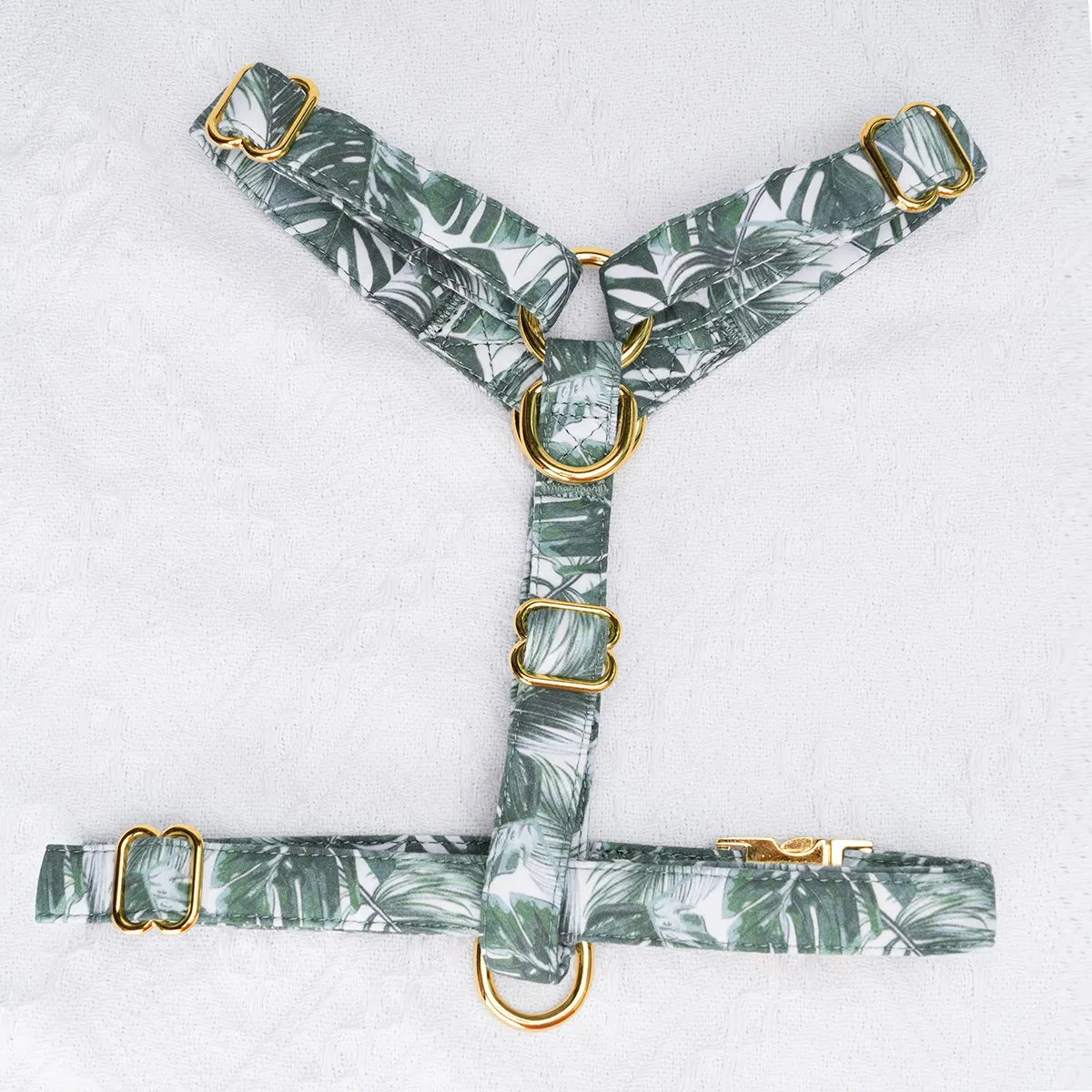 Hanyang New Arrivals Luxury Customization Dog Harness Set Custom 100% Cotton Pet Dog Chest Adjustable Collar Dog Harness and Leash Set Dog Harness