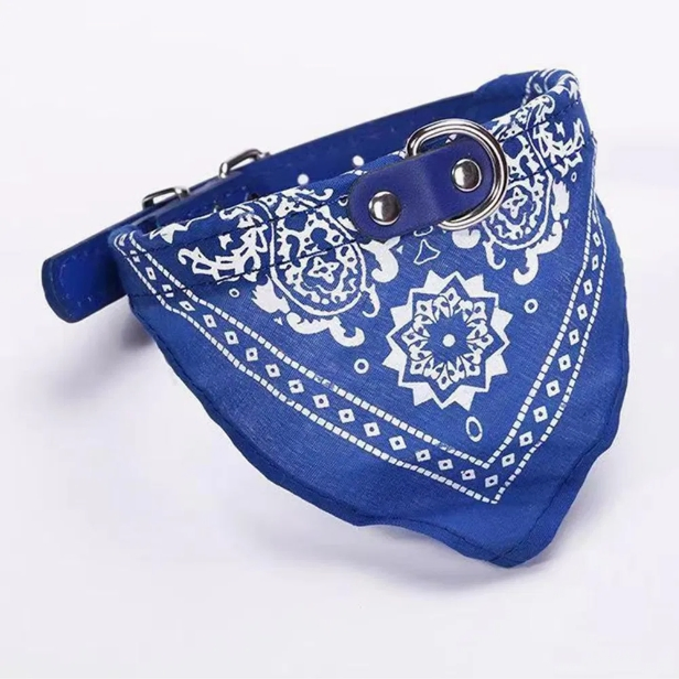Customizable Triangle Bandana Pet Collar for Dogs and Cats