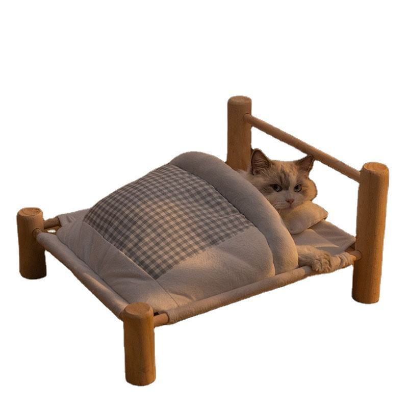 New Arrival Portable Fully Removable Washable Cotton Pet Dog Raised Bed