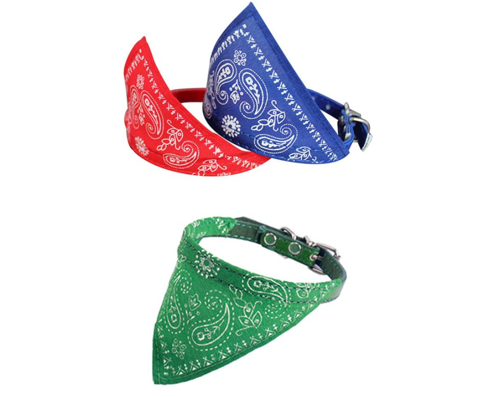 Adjustable Fashion Puppy Triangle Scarf Bandana Cat Pet Collar
